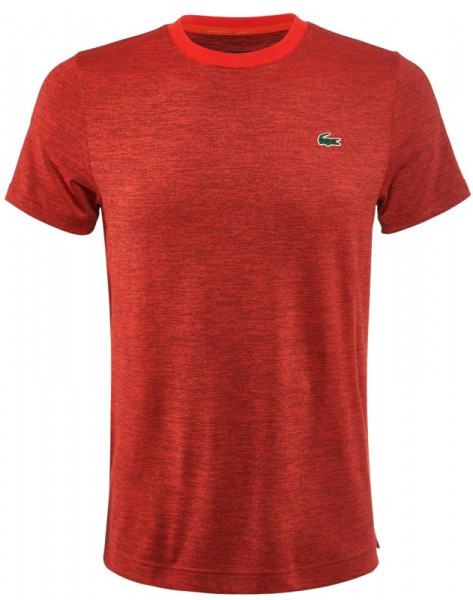  Lacoste Men's SPORT Novak Djokovic Collection Tech T Shirt - red/black