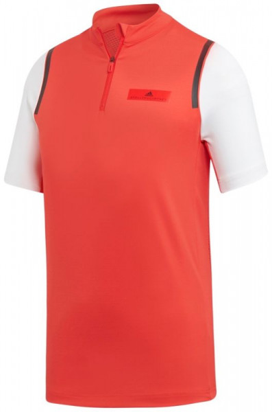 Koszulka chłopięca Adidas Stella McCartney B Zip Top - active red