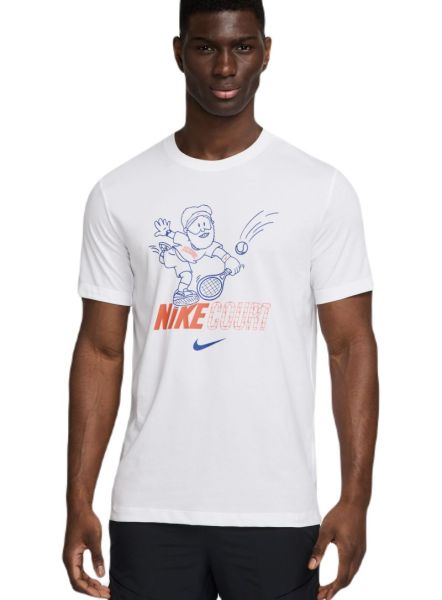 Pánské tričko Nike Court Dri Fit - Bílý