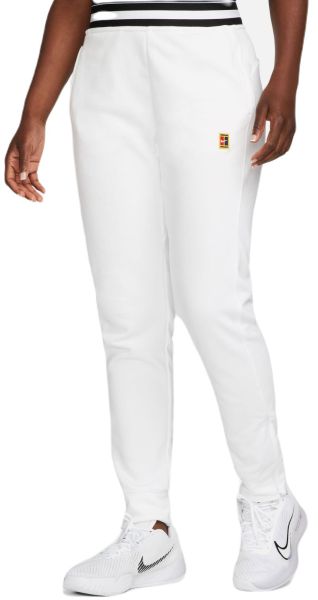 Damskie spodnie tenisowe Nike Dri-Fit Heritage Core Fleece Pant - white