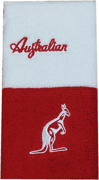 Asciugamano da tennis Australian Wristband H8 2P - rosso/bianco