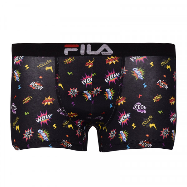 Bokserki sportowe Fila Underwear Boy Boxer 1P - black/muliticolor
