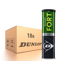 Karton tenisových míčů Dunlop Fort All Court Tournament Select New - 18 x 4B