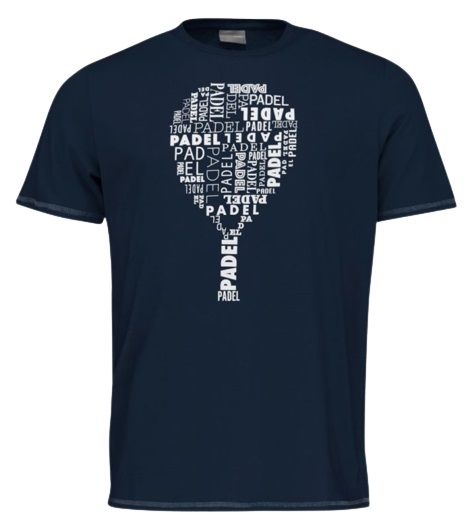 Koszulka chłopięca Head Padel TYPO T-Shirt JR - dark blue