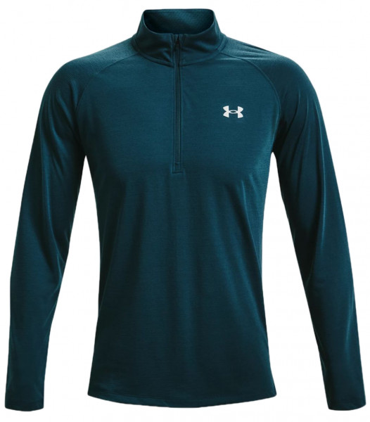 Herren Tennis-Langarm-T-Shirt Under Armour Men's UA Streaker Run 1/2 Zip - blue note/reflective