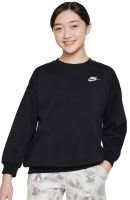 Mädchen Sweatshirt Nike Kids Sportswear Club Fleece Oversized - Schwarz