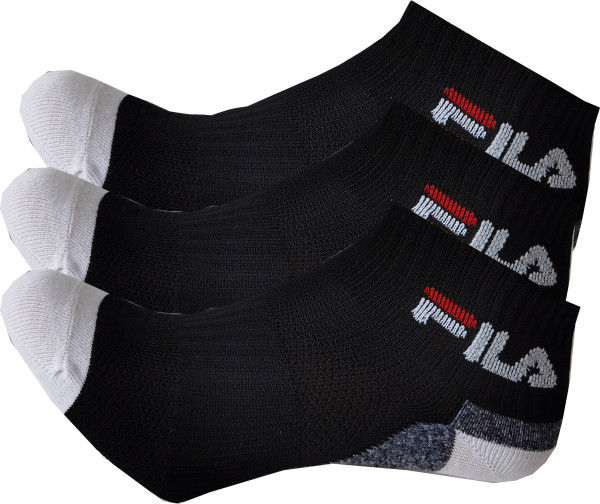 Chaussettes de tennis Fila Calza Cycling Socks 3P - black