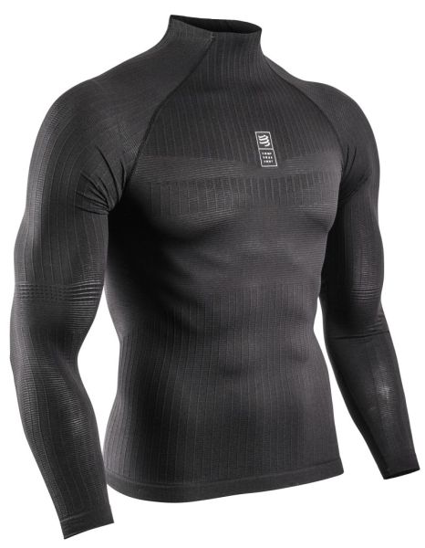 Kompresní oblečení Compressport 3D Thermo 110g Long Sleeve Top - Černý