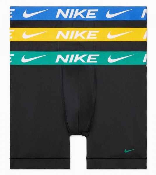 Sportinės trumpikės vyrams Nike Dri-Fit Essential Micro Boxer Brief 3P - black/malachite/ochre/game royal wb
