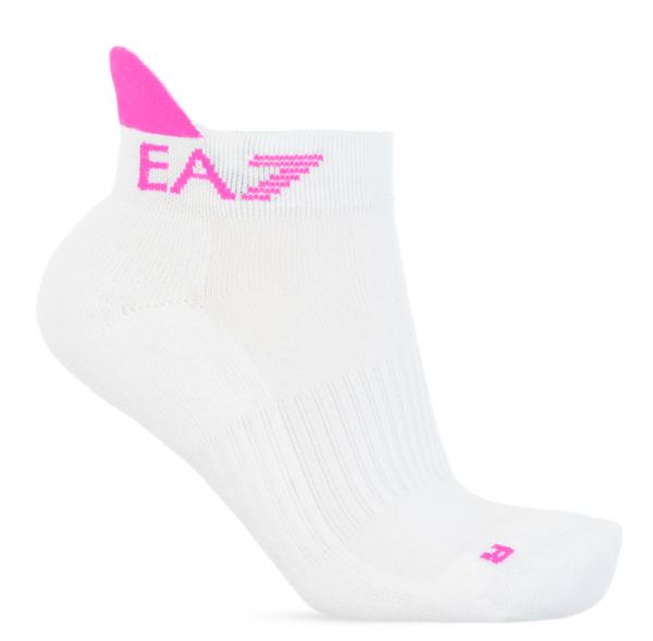 Calzini da tennis EA7 Knitted Sock 1P - white/fuxia