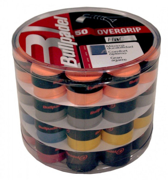 Viršutinės koto apvijos Bullpadel Comfort Padel Overgrip GB 1604 50P - multicolor