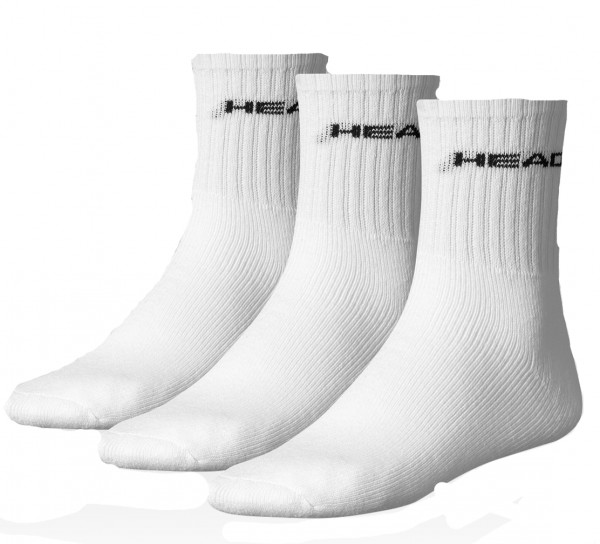 Čarape za tenis Head Short Crew 3P - white