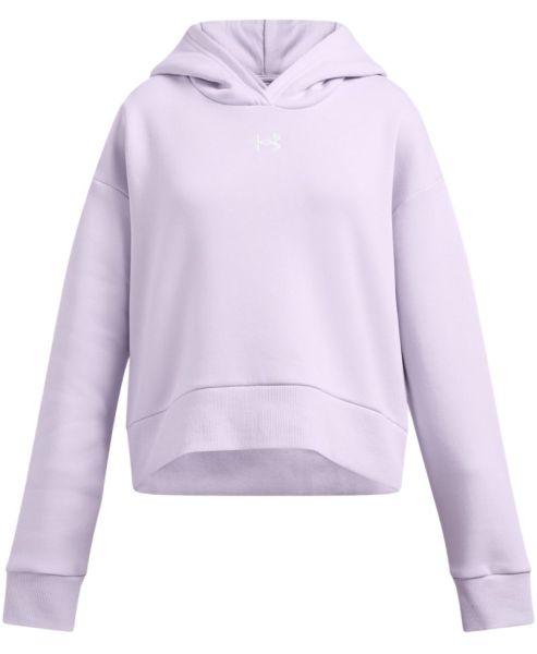 Girls' jumper Under Armour Girls UA Rival Fleece Crop Hoodie - Purple