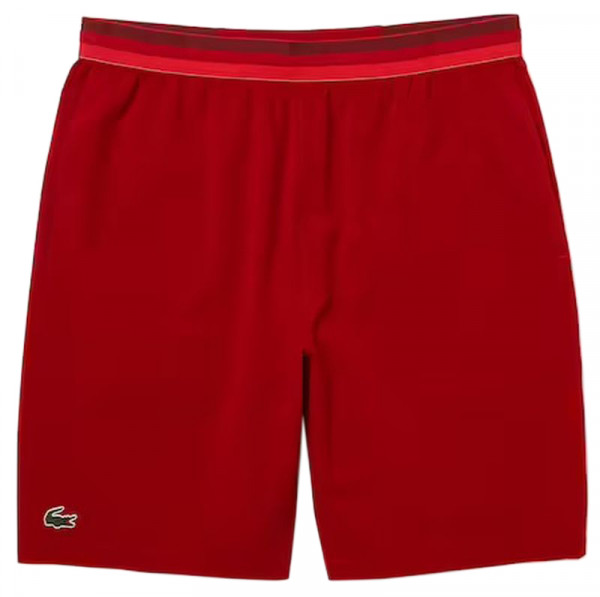  Lacoste Men's Sport Novak Djokovic Lightweight Stretch Shorts - red