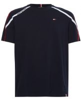 Teniso marškinėliai vyrams Tommy Hilfiger Trim Short Sleeve Tee - desert sky