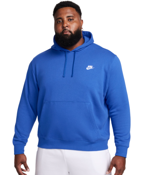 Férfi tenisz pulóver Nike Sportswear Club Fleece Pullover Hoodie - game royal/game royal/white