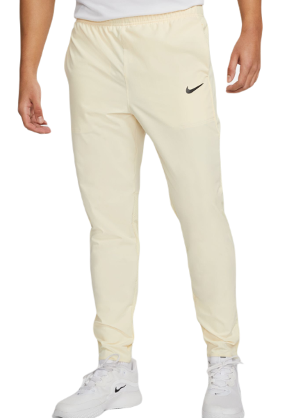 Pánské tenisové tepláky Nike Court Advantage Trousers - alabaster/black