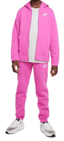 Chándal para niño (8-15A) Nike Boys NSW Track Suit BF Core - active fuchsia/active fuchsia/white