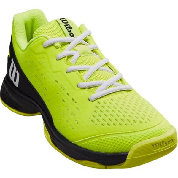 Chaussures de tennis pour juniors Wilson Rush Pro JR L - safety yellow/black/white