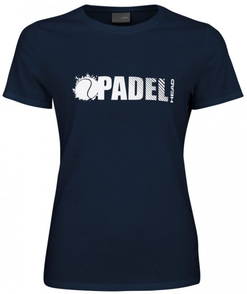  Head Padel Font T-Shirt W - dark blue