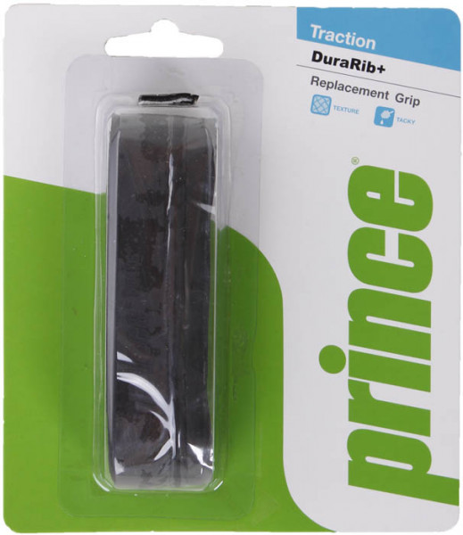 Tennis Basisgriffbänder Prince DuraRib+ black 1P