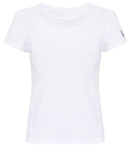 Dámské tričko EA7 Woman Jersey T-shirt - fancy white