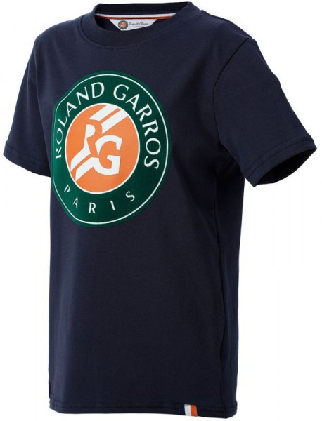 Тениска за момчета Roland Garros Tee Shirt Big Logo K - marine