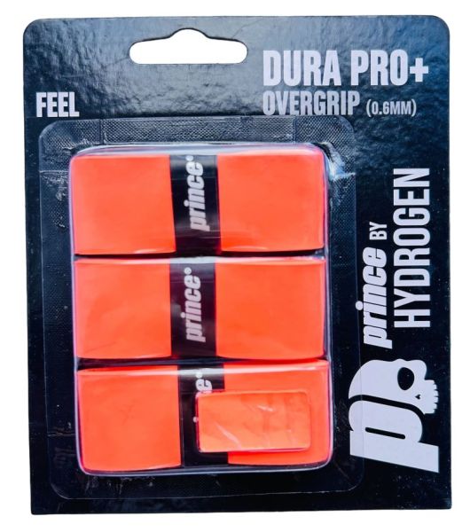 Grips de tennis Prince by Hydrogen Dura Pro+ 3P - Orange