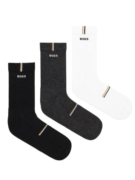 Tennissocken BOSS Short Socks With Logos QS Rib Design CC 3P - Mehrfarbig