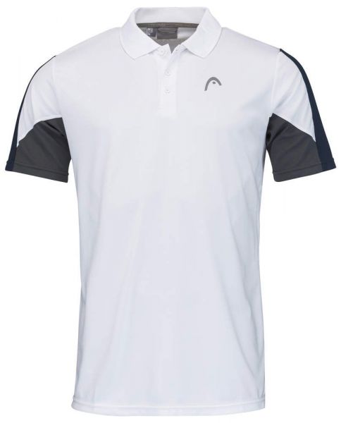 Meeste tennisepolo Head Club 22 Tech Polo Shirt M - white/dark blue