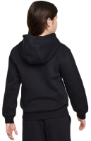 Dječji sportski pulover Nike Club Fleece Full-Zip Hoodie - black/white Dječji sportski pulover Nike Club Fleece Full-Zip Hoodie - black/white