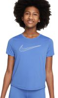 Mädchen T-Shirt Nike Dri-Fit One Short Sleeve Top GX - polar/white