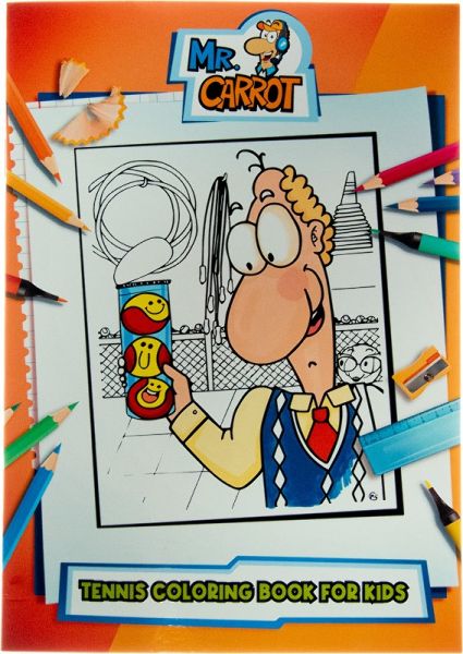 Książka Tennis Coloring Book For Kids - Mr. Carrot