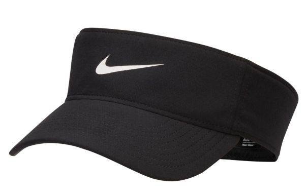 Tennis Sonnenvisier Nike Dri-Fit Ace Swoosh Visor - Schwarz, Weiß