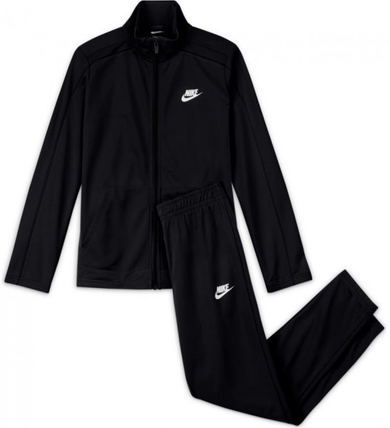 Tepláková souprava pro mladé Nike U Swoosh Futura Poly Cuff TS - black/black/black/white