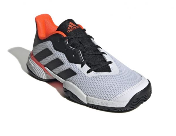 Παιδικά παπούτσια Adidas Barricade K - cloud white/core black/solar red