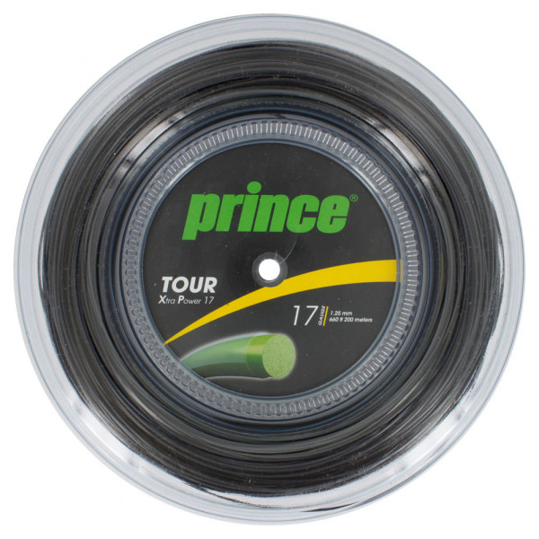 Teniska žica Prince Tour Xtra Power 15L (200 m) - black