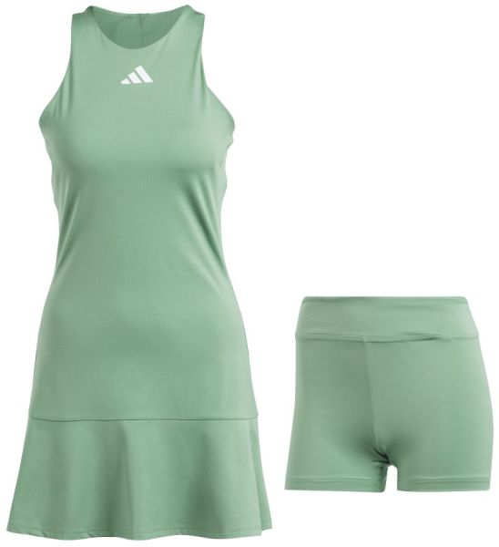 Damen Tenniskleid Adidas Tennis Y-Dress - preloved green