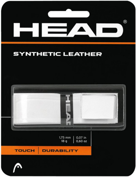  Head Synthetic Leather Grip - white