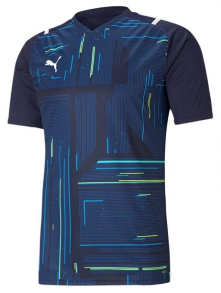 Herren Tennis-T-Shirt Puma Team Ultimate Jersey - peacoat