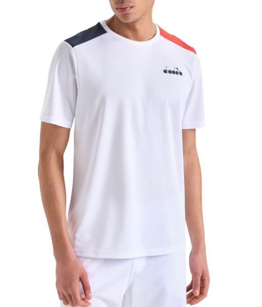 Herren Tennis-T-Shirt Diadora SS Core T-Shirt - optical white