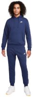 Herren Tennistrainingsanzug Nike Club Fleece Casual Hoodie - Blau