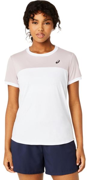 Maglietta Donna Asics Court Short Sleeve - Bianco