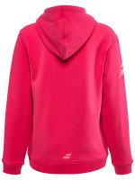 Dječji sportski pulover Babolat Exercise Hood Sweat Jr - red rose Dječji sportski pulover Babolat Exercise Hood Sweat Jr - red rose