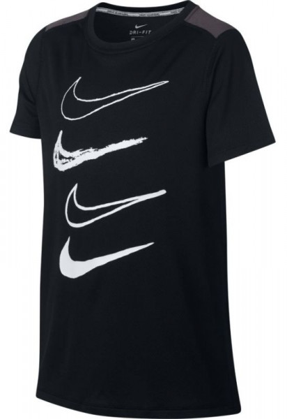  Nike B Dry Top GFX - black/thunder grey/white