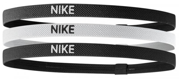  Nike Elastic Hairbands 3PK - black/white/black