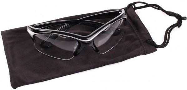 Squash protection glasses Black Knight Stiletto - black/white