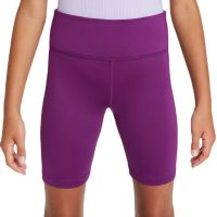 Girls' shorts Nike Kids Dri-Fit One Bike Shorts - viotech/white