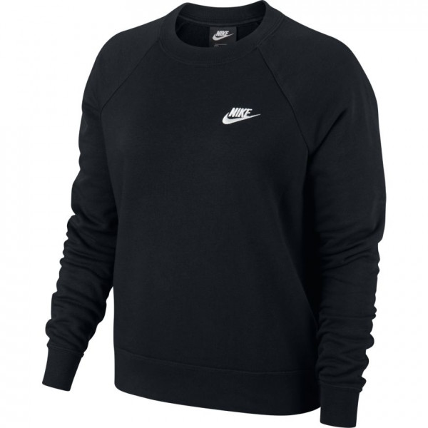 Felpa da tennis da donna Nike Essential Crew Fleece - black/white