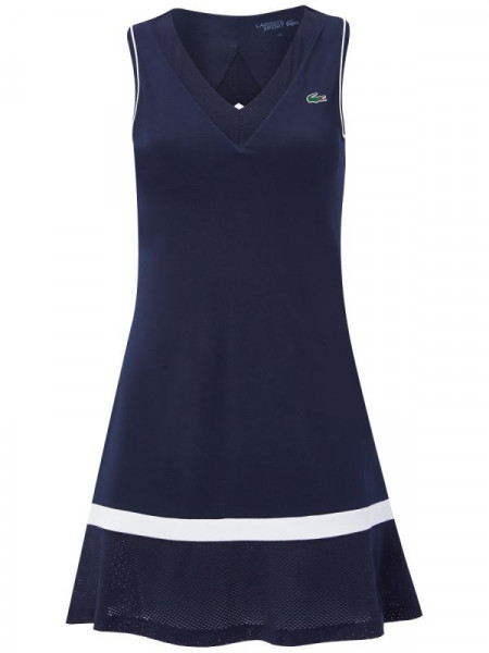  Lacoste Women’s SPORT Built-In Bra Stretch Tennis Dress - navy